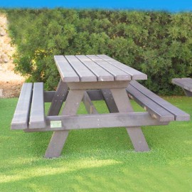 Taula de pícnic en plàstic reciclat Turqueta